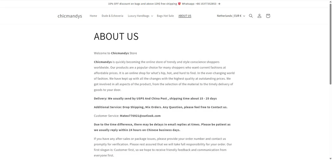 Chicmandys.com Scam Store: What You Need To Know 1 Chicmandys.com scam