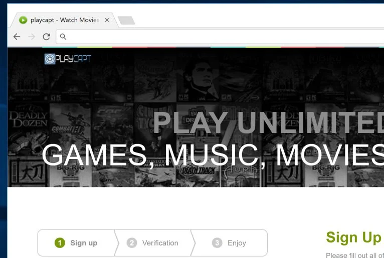 Playcapt.com pop-up virus