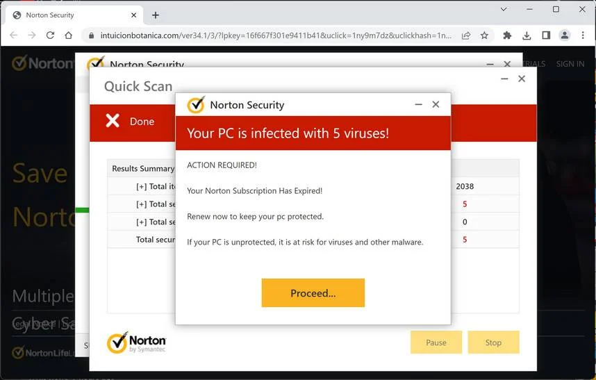 Remove Intuicionbotanica.com Ads (Virus Removal Guide) 1 Image: Chrome browser is redirected to Intuicionbotanica.com