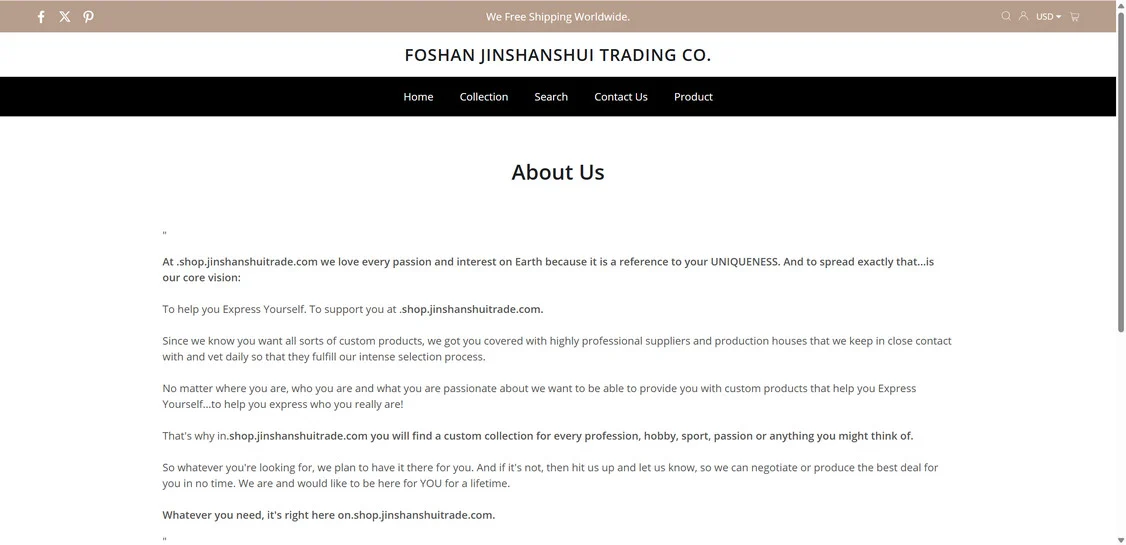 Jinshanshuitrade.com scam