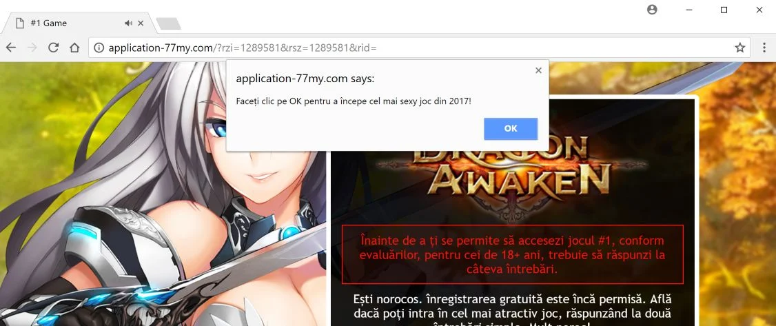 application-77my.com pop-up ads adware