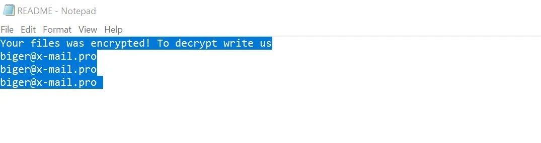 How To Remove Email-biger@x-mail.pro Doubleoffset Ransomware 1 email-biger@x-mail.pro Doubleoffset Ransomware Virus