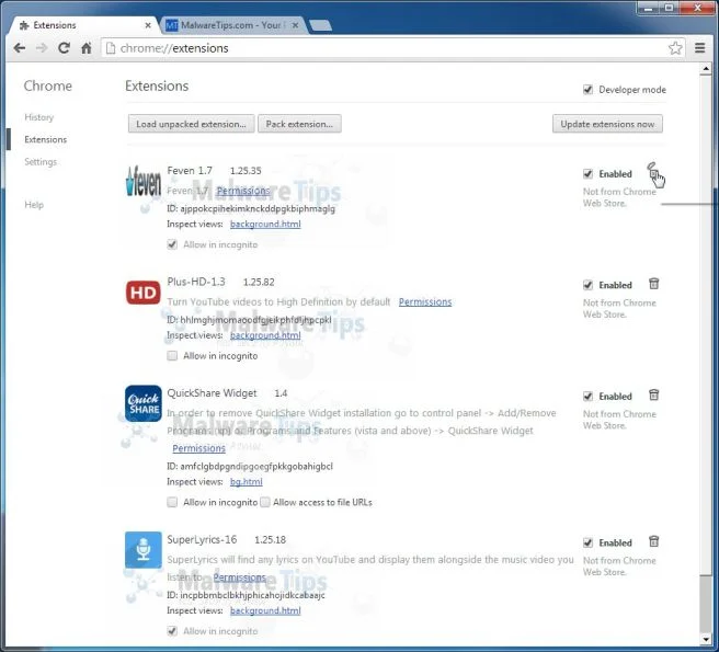 [Image: update4.flashplayes.info Chrome extensions]