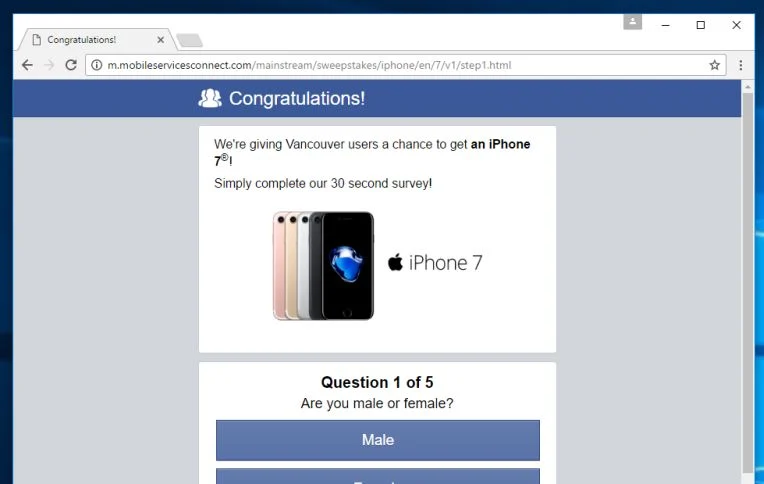 m.mobileservicesconnect.com virus