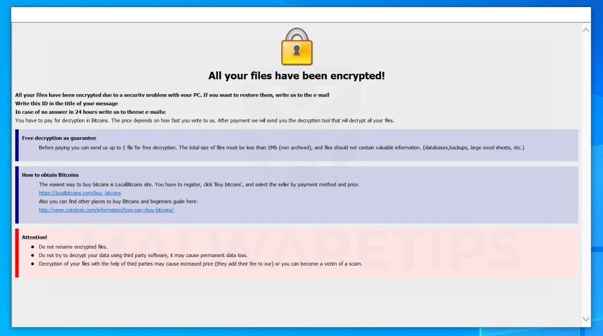 How to remove BQD2 ransomware (Virus Removal Guide) 1 Image: Bqd2 ransomware