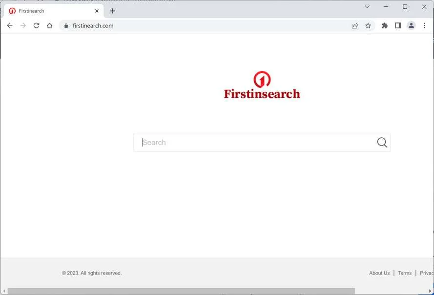 Image: Firstinearch.com Browser Hijacker