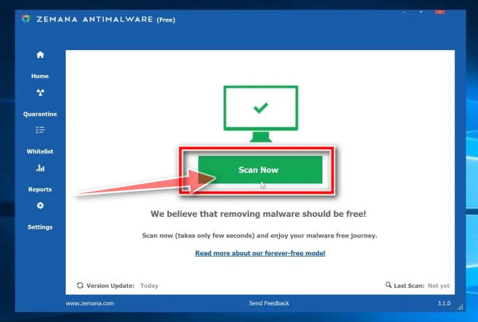 How to remove Goe-home.com redirect (Virus Removal Guide) 10 Image: Click on Scan Now to perform a system scan