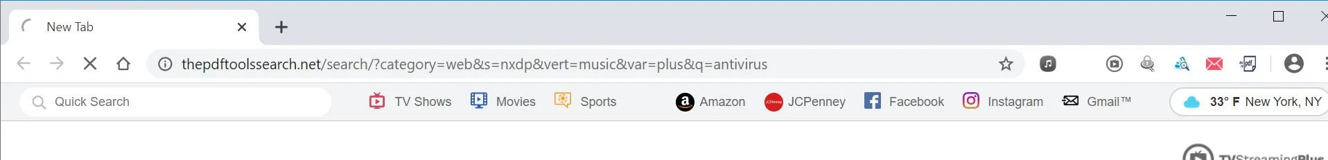 How to remove The PDF Tools Plus Search (Virus Removal Guide) 1 Image: Chrome browser is redirected to The PDF Tools Plus Search