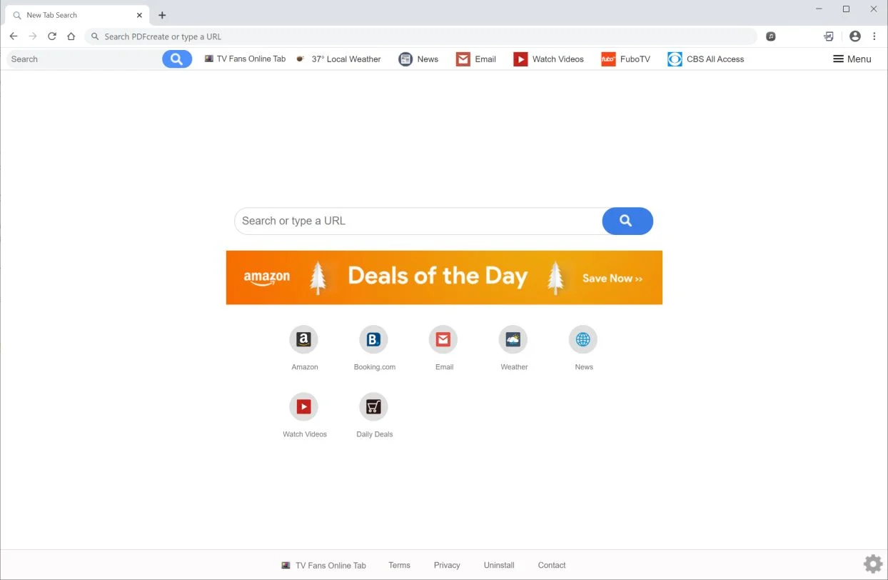 How to remove TV Fans Online Tab redirect (Virus Removal Guide) 1 Image: Chrome browser is redirected to TV Fans Online Tab