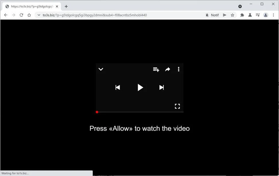 Remove To3s.biz pop-up ads (Virus Removal Guide) 1 Image: Chrome browser is redirected to To3s.biz
