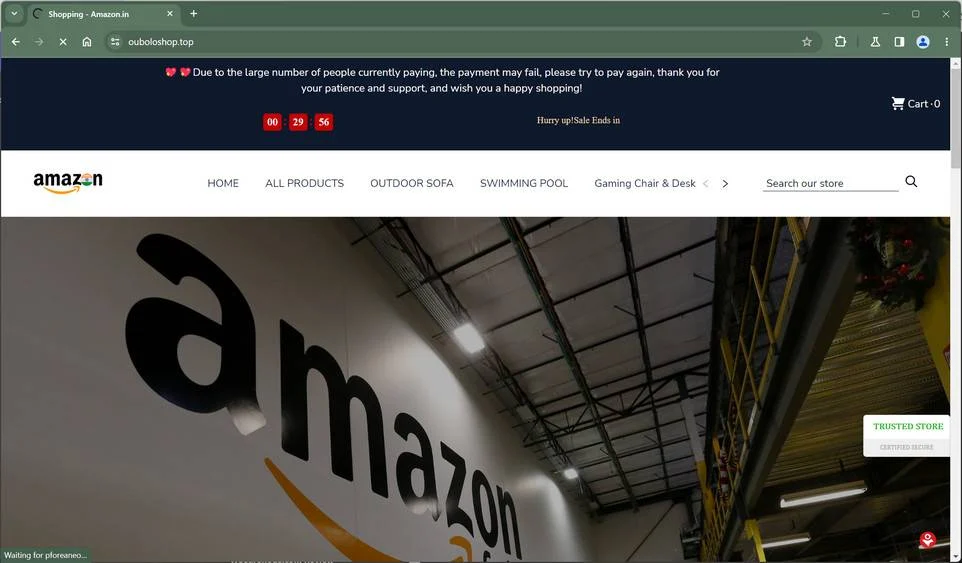 Ouboloshop.Top Scam Store: A Fake Amazon Website 1 Ouboloshop.Top china
