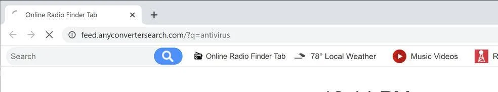 Remove AnyConverterSearch browser hijacker (Virus Removal Guide) 1 Image: Chrome browser is redirected to AnyConverterSearch Search