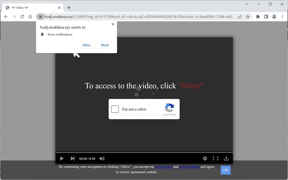 Remove Enablesa.xyz Ads (Virus Removal Guide) 1 Image: Enablesa.xyz Ads