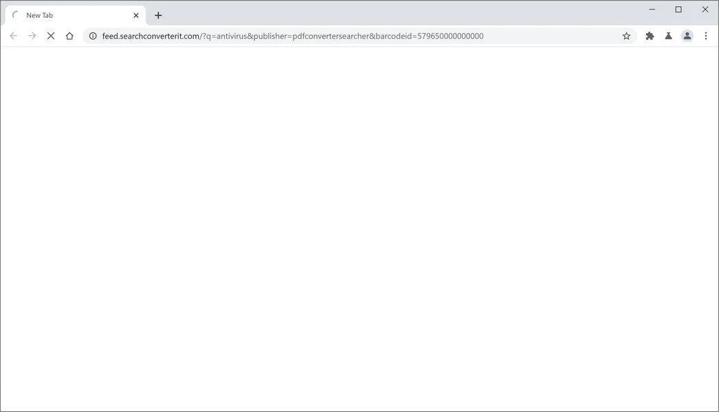 Image: Chrome browser is redirected to SearchConverterIt Search