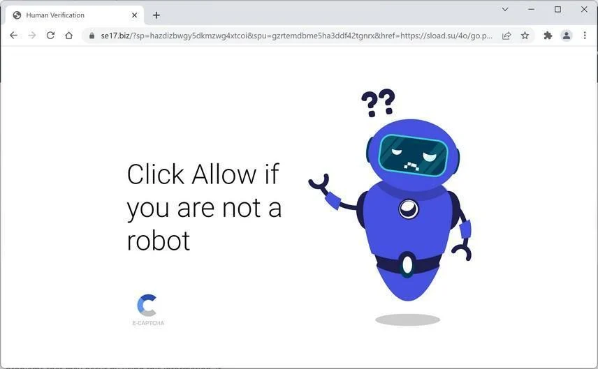 How to Remove Se17.biz Pop-up Ads (Virus Removal Guide) 1 Image: Chrome browser is redirected to Se17.biz