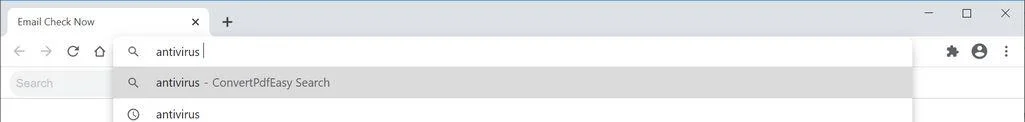 Remove ConvertPDFEasy browser hijacker (Virus Removal Guide) 1 Image: Chrome browser is redirected to ConvertPDFEasy Search