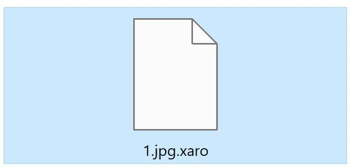 Image: xaro file encrypted