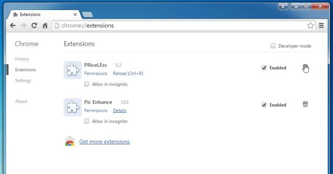 Remove CoolSurfing extension from Chrome Remove adware extension from Chrome
