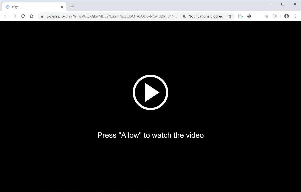 How to remove Violess.pro pop-up ads (Virus Removal Guide) 1 Image: Chrome browser is redirected to Violess.pro