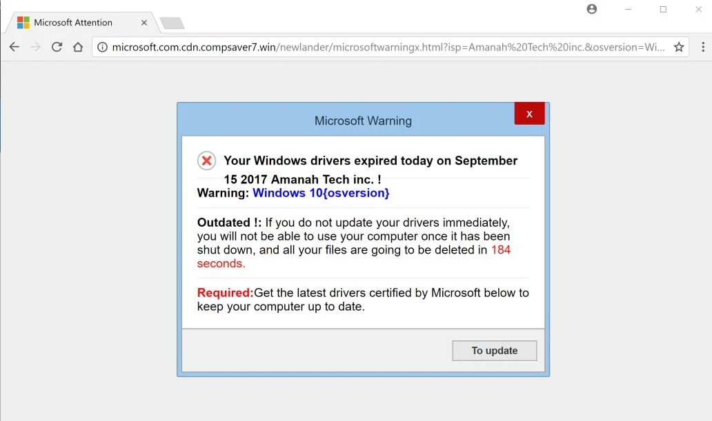 microsoft.com.cdn.compsaver7.win Fake Alerts virus