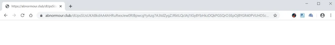 Image: Chrome browser is redirected to Abnormour.club