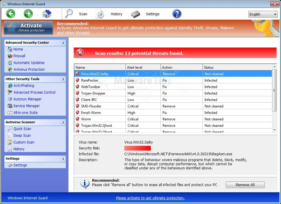[Image: Windows Internet Guard malware]