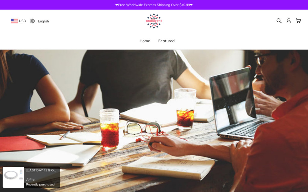 Ondiligent.com scam