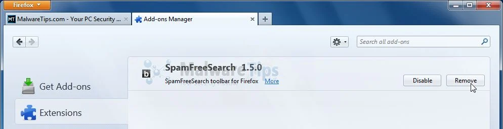 [Image: Blekko Firefox extension]