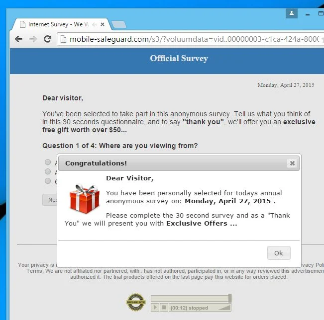 Mobile-safeguard.com virus
