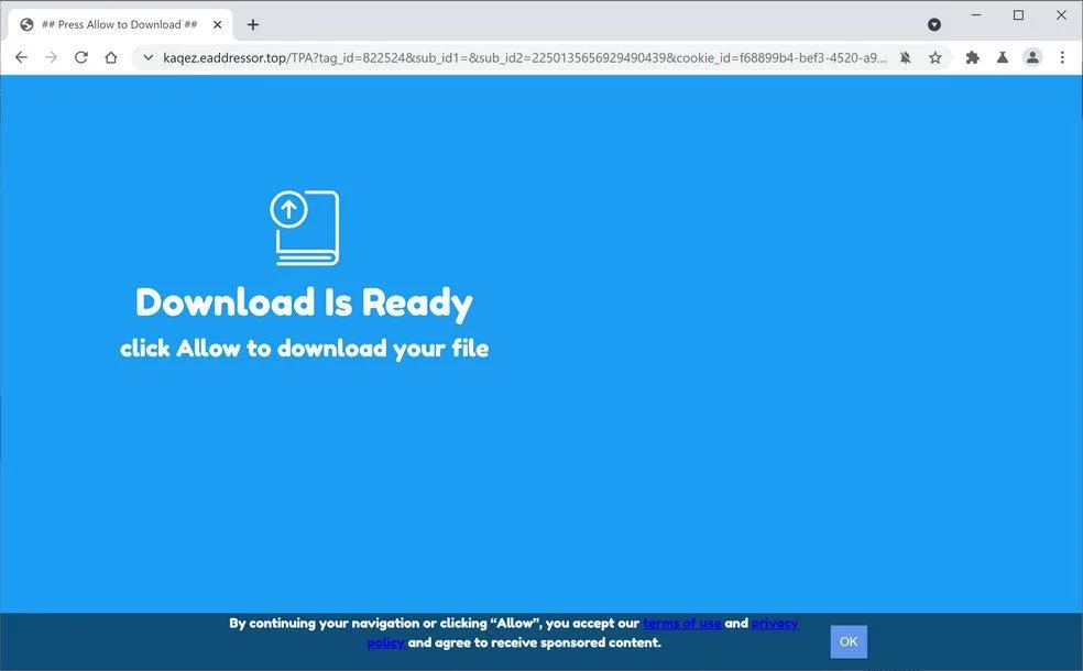 Remove Eaddressor.top pop-up ads (Virus Removal Guide) 1 Image: Chrome browser is redirected to Eaddressor.top