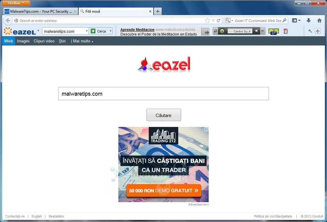 [Image: Eazel Toolbar virus]