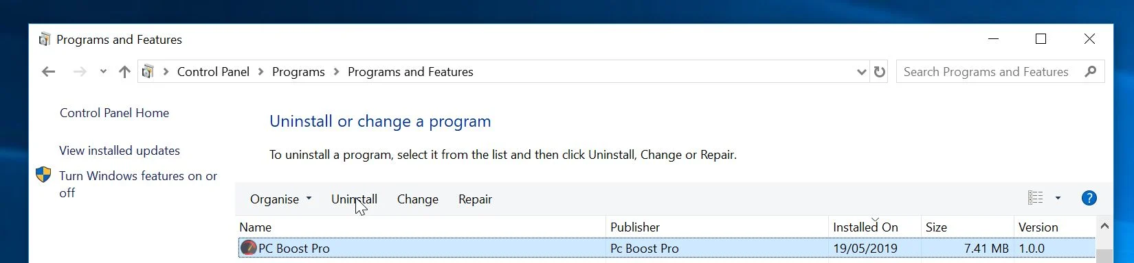 How to remove PC Boost Pro (Virus Removal Guide) 5 Uninstall PC Boost Pro