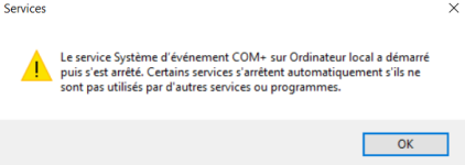 Système d'événement COM+ s'est arrêté.PNG