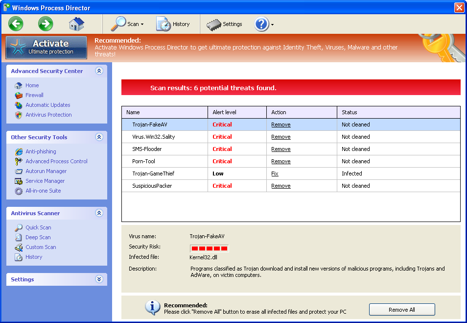 Windows Process Director